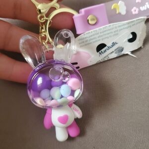 Marshalls Bunny Purple and Pink Keychain